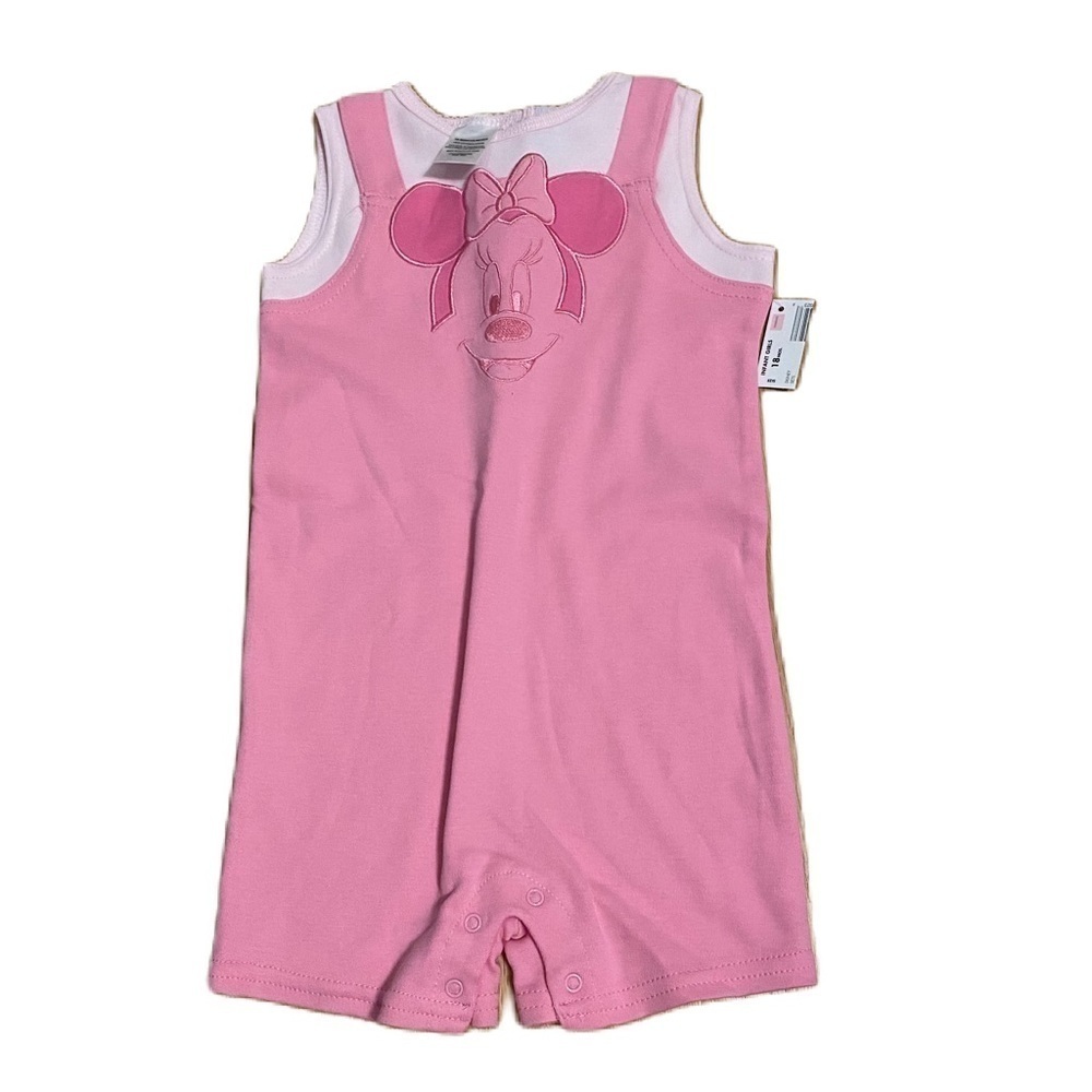 Disney Minnie Mouse One Piece Romper NEW 18 months Vintage 90s Pink